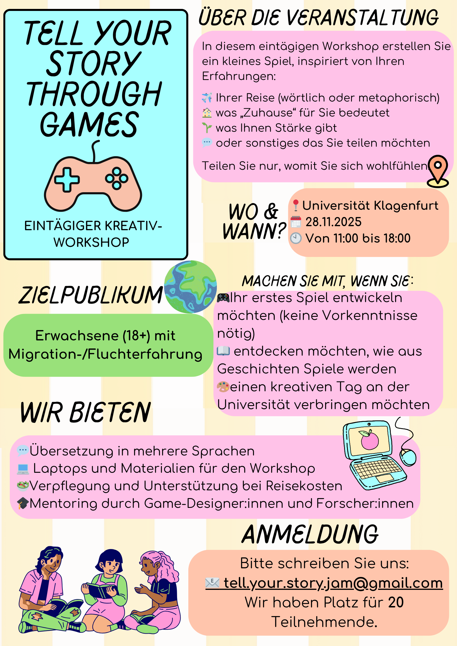 Veranstaltungsplakat auf Deutsch